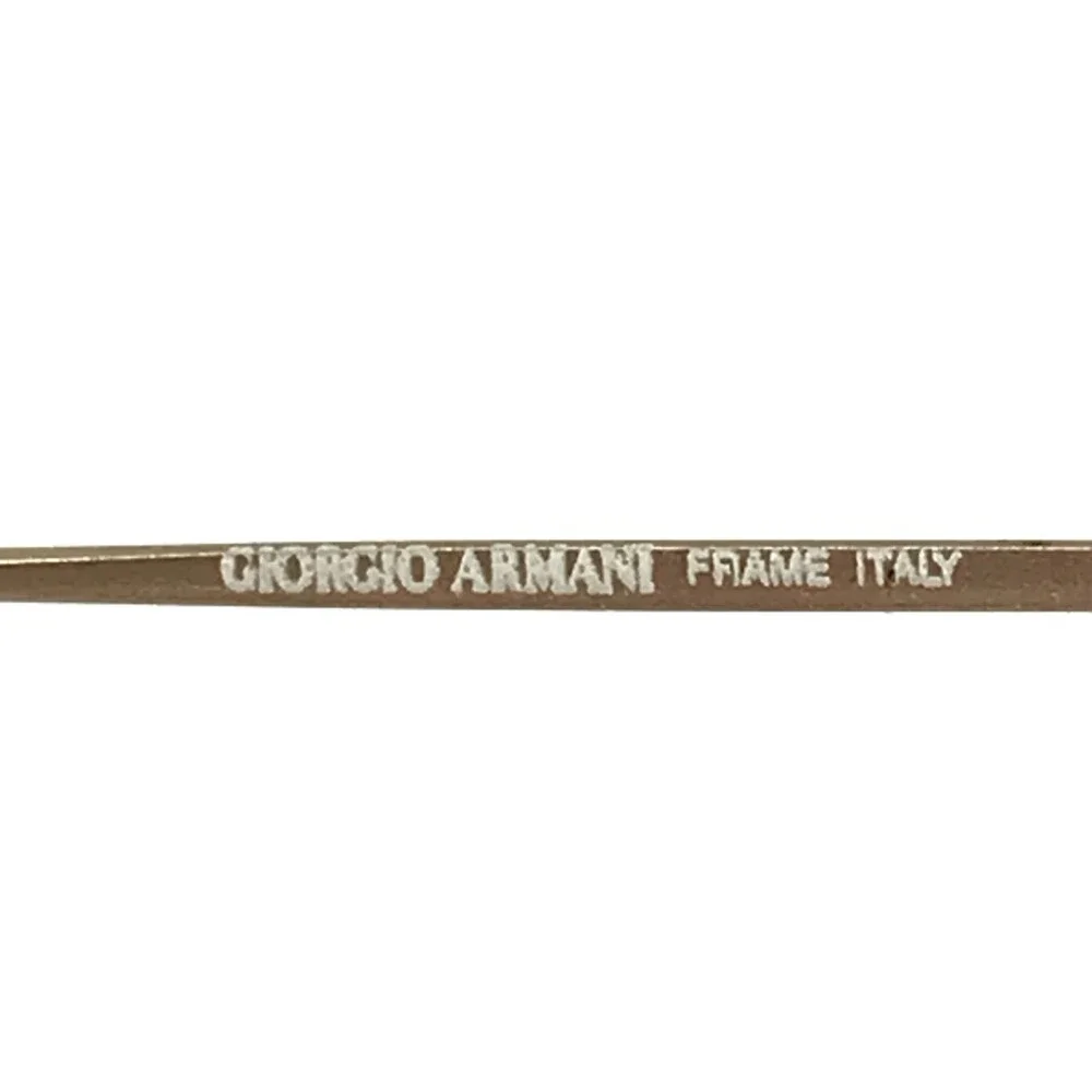 Vintage Giorgio Armani Eyeglasses Frames 227 703 Matte Gold Octagonal 49-20-140